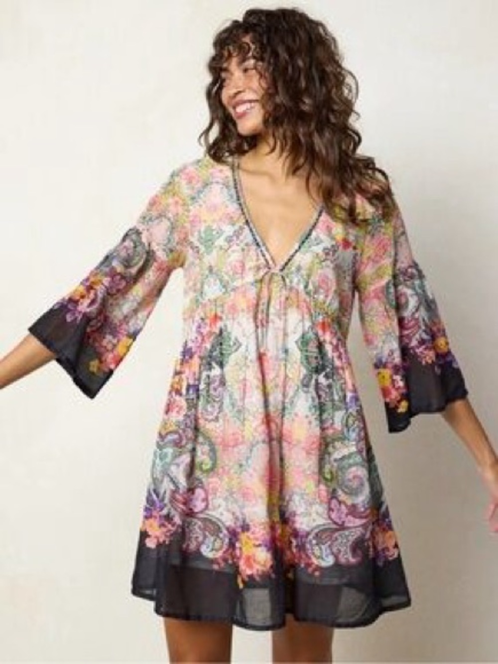Natural Life lightweight kimono type dress sz xs